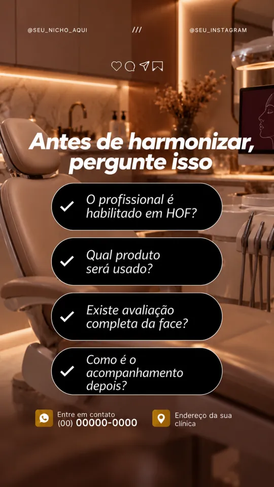 Reel: Antes de harmonizar, pergunte isso